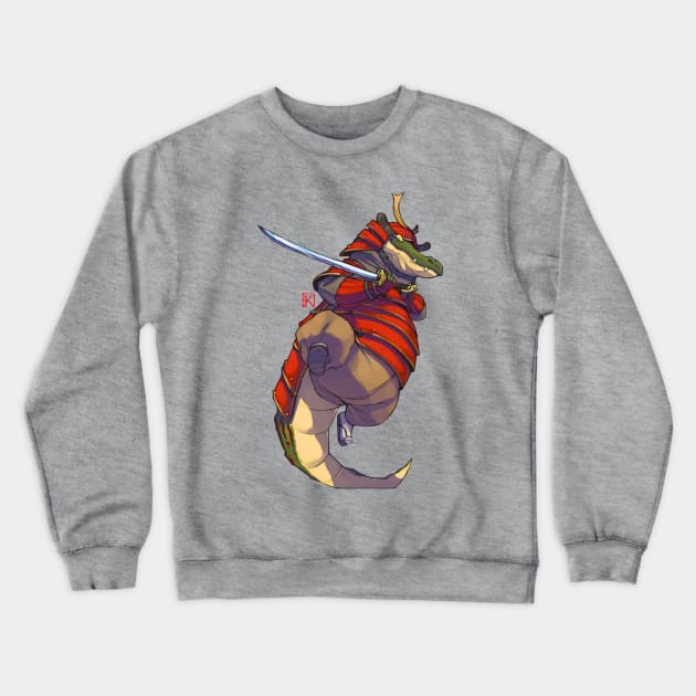 Samurai Croc Crewneck Sweatshirt by kaisernagai